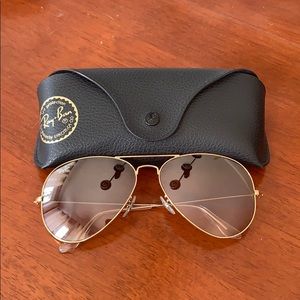 Large Metal Aviator Ray Bans